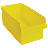 Store-Max Shelf Bins, 11-1/8" W x 8" H x 17-7/8" D, Yellow, 56 lbs. Capacity Distribution Élite MP