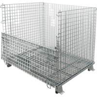Conteneur repliable en m&eacute;tal grillag&eacute;, 40" la x 48" p x 42" h, Capacit&eacute; de 4000 lb Distribution Élite MP
