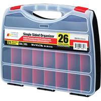 Boîte &agrave; compartiments en plastique, 14" la x 18" p x 3" h, 26 compartiments Distribution Élite MP