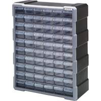 Armoire &agrave; tiroir, Plastique, 60 tiroirs, 15" x 6-1/4" x 18-3/4", Noir Distribution Élite MP