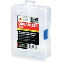 Boîte &agrave; compartiments en plastique, 4,75" la x 6,75" p x 2,25" h, 6 compartiments Distribution Élite MP