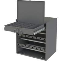 Armoire d'entreposage pour fil et borne, Acier, 1 tiroirs, 15-9/16" x 11-7/8" x 16-3/8", Gris Distribution Élite MP