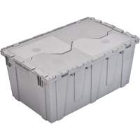 FP243C FliPak Nestable Tote, 26.9" x 16.9" x 12.1", Grey Distribution Élite MP