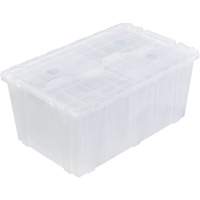 FP243C FliPak Nestable Tote, 26.9" x 16.9" x 12.1", Clear Distribution Élite MP
