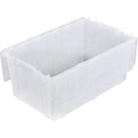 FP243C FliPak Nestable Tote, 26.9" x 16.9" x 12.1", Clear Distribution Élite MP