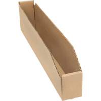 Boîtes profondes en carton ondul&eacute;, 2-7/8" la x 17-1/4" p x 4-1/2" h, Beige Distribution Élite MP