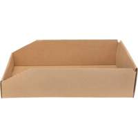 Boîtes profondes en carton ondul&eacute;, 9-3/4" la x 17-1/4" p x 4-1/2" h, Beige Distribution Élite MP