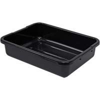 All-Purpose Ribbed-Bottom Storage Tub, 5" H x 15" D x 21" L, Plastic, Black Distribution Élite MP