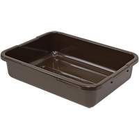All-Purpose Ribbed-Bottom Storage Tub, 5" H x 15" D x 21" L, Plastic, Brown Distribution Élite MP