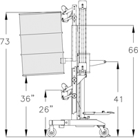 Ergonomic Drum Handler High Reach - DM-1100-HR, 30 - 85 US Gal. (25 - 70 Imperial Gal.) Distribution Élite MP