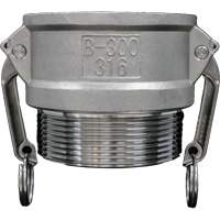Accouplement &agrave; came et rainure, Acier inoxydable, Type B, 3/4", NPT m&acirc;le, 250 PSI Distribution Élite MP