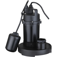Pompe de puisard submersible thermoplastique, 2560 gal./h, 115 V, 4,6 A, 1/3 CV Distribution Élite MP