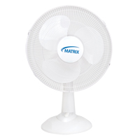 Oscillating Desk Fan with Push Buttons, 16" Diameter, 3 Speeds Distribution Élite MP