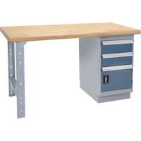 Heavy-Duty Workbench, Door w/ Drawer Combination, 1500 lbs. Cap., 72" W x 30" D, 34" H Distribution Élite MP
