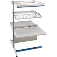 Arlink Preconfigured Workstation, 36" W x 56" D x 84" H, Double Sided Add-On Distribution Élite MP