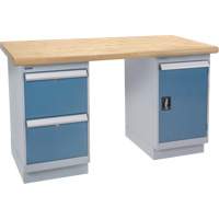 &eacute;tabli, Porte & tiroirs, Cap 2500 lb, 60" la x 36" p, 34" h Distribution Élite MP
