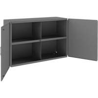 Armoire murale, 24" h x 33-13/16" la x 12-3/8" p, 1 tablettes, Acier, Gris Distribution Élite MP