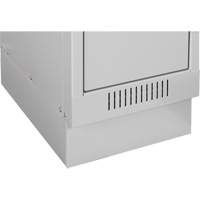 Casiers Clean Line, 2 niveaux, Bloc de 4, 48" x 18" x 76", Acier, Gris, Rivet (assembl&eacute;) Distribution Élite MP
