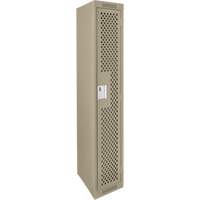 Casiers Clean Line, 12" x 12" x 72", Acier, Beige, Rivet (assembl&eacute;), Perfor&eacute; Distribution Élite MP
