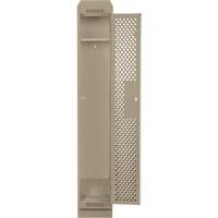 Clean Line Lockers, 12" x 18" x 82", Steel, Beige, Rivet (Assembled), Perforated Distribution Élite MP