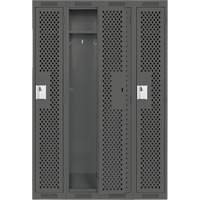 Casiers Clean Line, Bloc de 4, 48" x 12" x 72", Acier, Charbon, Rivet (assembl&eacute;), Perfor&eacute; Distribution Élite MP