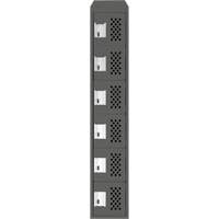 Petit casier perfor&eacute; Clean-Line, 6 niveaux, 12" x 72" x 12", Acier Distribution Élite MP