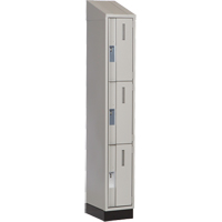 Casiers robustes Concorde, 3 niveaux, 12" x 18" x 82", Acier, Gris, Soud&eacute; (assembl&eacute;) Distribution Élite MP