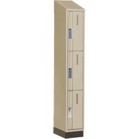 Casiers robustes Concorde, 3 niveaux, 12" x 18" x 82", Acier, Beige, Soud&eacute; (assembl&eacute;) Distribution Élite MP