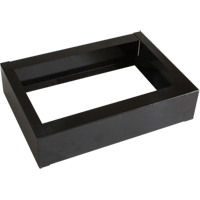 Base encastr&eacute;e pour casiers robustes enti&egrave;rement soud&eacute;e Concorde, 1 Blocs, 4" lo x 12" la x 17" p, Noir, Acier Distribution Élite MP
