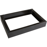 Base encastr&eacute;e pour casiers robustes enti&egrave;rement soud&eacute;e Concorde, 2 Blocs, 4" lo x 24" la x 17" p, Noir, Acier Distribution Élite MP