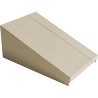 Dessus inclin&eacute; pour casiers robustes enti&egrave;rement soud&eacute; Concorde, Bloc de 1, 18" p x 12" la x 6" ha, Beige, Acier Distribution Élite MP
