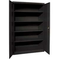 Armoires de rangement Hi-Boy profondes, Acier, 4 Tablettes, 72" h x 36" la x 24" P, Noir Distribution Élite MP
