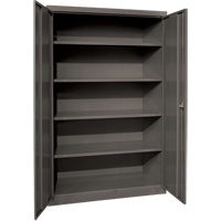 Armoires de rangement Hi-Boy profondes, Acier, 4 Tablettes, 72" h x 36" la x 24" P, Charbon Distribution Élite MP