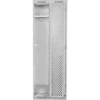 Clean Line Lockers, Bank of 2, 24" x 12" x 76", Steel, Grey, Rivet (Assembled), Perforated Distribution Élite MP