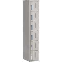 Casiers robustes Concorde, 6 niveaux, 12" x 18" x 72", Acier, Gris, Soud&eacute; (assembl&eacute;) Distribution Élite MP