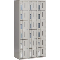 Concorde Heavy-Duty Lockers, 6 -tier, Bank of 3, 36" x 18" x 72", Steel, Grey, Welded (Assembled) Distribution Élite MP