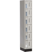 Casiers robustes Concorde, 6 niveaux, 12" x 18" x 76", Acier, Gris, Soud&eacute; (assembl&eacute;) Distribution Élite MP