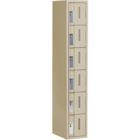 Casiers robustes Concorde, 6 niveaux, 12" x 18" x 72", Acier, Beige, Soud&eacute; (assembl&eacute;) Distribution Élite MP