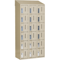 Concorde Heavy-Duty Lockers, 6 -tier, Bank of 3, 36" x 18" x 78", Steel, Beige, Welded (Assembled) Distribution Élite MP
