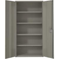 Armoire de rangement Hi-Boy, Acier, 4 Tablettes, 72" h x 36" la x 18" P, Gris Distribution Élite MP