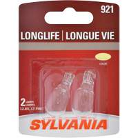 921 Mini-ampoule automobile &agrave; longue dur&eacute;e de vie, Incandescente, 17,9 W, Blanc cass&eacute; Distribution Élite MP