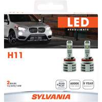 H11 Headlight Bulb, LED, 13.2 W/17 W, White Distribution Élite MP