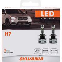 H7 Headlight Bulb, LED, 13.2 W/17 W, White Distribution Élite MP