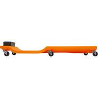 Sommier orange n&eacute;on &agrave; profil bas, en plastique robuste Distribution Élite MP