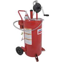 Chariot &agrave; carburant en acier de 25 gallons avec pompe rotative bidirectionnelle et filtre Distribution Élite MP
