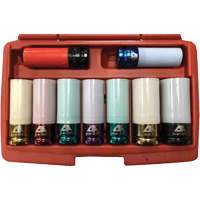 Jeu de douilles &agrave; chocs principales &agrave; paroi mince, 9 Morceaux, Prise de 1/2" Distribution Élite MP