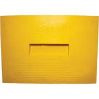 Wheel Chock, Polyurethane, Yellow, 15-1/4" W x 12-1/8" D x 10-3/4" H Distribution Élite MP