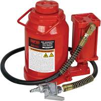 Cric-bouteille hydraulique de hauteur standard, 30 tonne(s), Air comprim&eacute;/hydraulique, 19-7/10" Hauteur &eacute;lev&eacute;e Distribution Élite MP