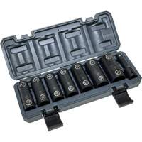 Jeu de douilles doubles hexagonales et h&eacute;licoidales avec coffret, 8 Morceaux, Prise de 1/2" Distribution Élite MP