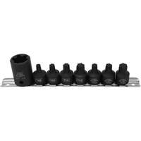 Jeu de douilles/embouts de boulon de caisse de camionnettes, 8 Morceaux, Prise de 1/2"/3/8" Distribution Élite MP